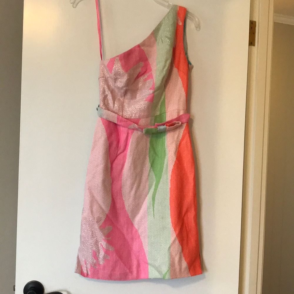 Milly sz 2 one shoulder dress